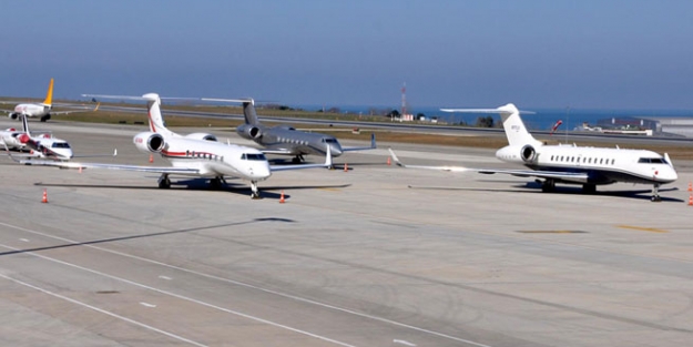 Soçi'de yer kalmadı, özel uçaklar Trabzon'a park etti