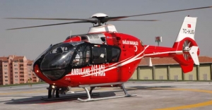 Helikopter ambulans 356 hasta için havalandı