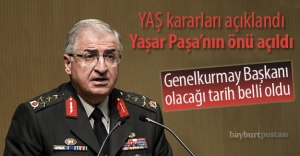 YAŞ kararları açıklandı: Yaşar Paşa'ya kritik görev!