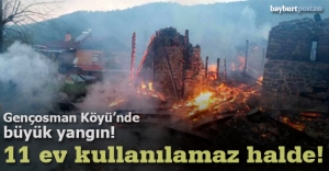 Gençosman Köyü'nde korkutan yangın!