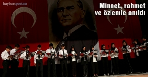 Büyük önder Atatürk’ü özlemle andık