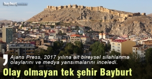 Türkiye'de olaysız tek şehir Bayburt