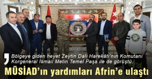 MÜSİAD Bayburt Şubesi'nin yardımları Afrin'e ulaştı