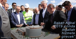 Maliye Bakanı Ağbal hastane inşaatını inceledi