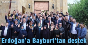 Erdoğan'ın seçim kampanyasına Bayburt'tan bağış desteği