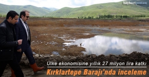 Kırklartepe Barajı inşaatında inceleme