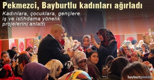 MHP adayı Hükmü Pekmezci, Bayburtlu kadınları ağırladı