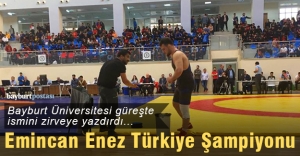 Emincan Enez, Serbest Güreşte Türkiye Şampiyonu