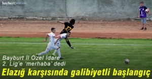 Bayburt İl Özel İdarespor'dan 2. Lige galibiyetli merhaba