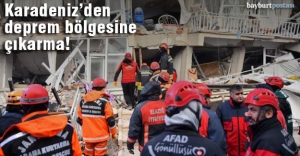 Karadeniz'den Elazığ'a ekip ve yardım desteği