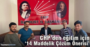 CHP İl Başkanı Erel'den '14 Maddelik Çözüm Önerisi'