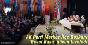 AK Parti Bayburt Merkez İlçe Kongresini yaptı
