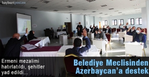 Belediye Meclisinden Azerbaycan'a Destek