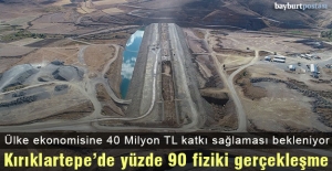 Kırklartepe Barajı'nda yüzde 90 fiziki gerçekleşme