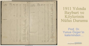 1911 Yılında Bayburt ve Köylerinin Nüfus Durumu