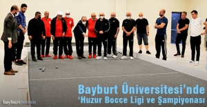 '2021 Huzur Bocce Ligi ve Şampiyonası' Bayburt'ta gerçekleşti