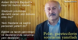 AK Parti Bayburt İl Başkanı Hacı Ali Polat gazetecilerin sorularını cevapladı