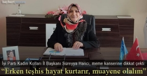 Süreyya Hancı, meme kanserine dikkat çekti
