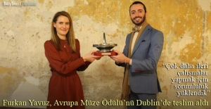 Furkan Yavuz, Avrupa Müze Ödülü'nü Dublin'de teslim aldı