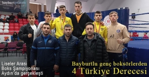Bayburtlu Genç Boksörlerden 4 Türkiye Derecesi