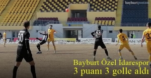 Bayburt Özel İdarespor, 3 puanı 3 gole aldı