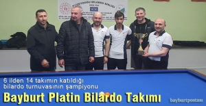 Bayburt Platin Bilardo Takımı Bölge Şampiyonu
