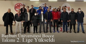 Bayburt Üniversitesi Bocce Takımı 2. Lige Yükseldi