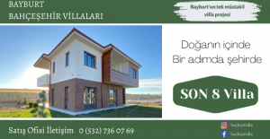 'Bahçeşehir Villaları Projesi'nde Son 8 Villa