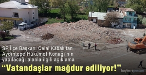 Celal Kabak: "Aydıntepe Hükümet Konağı projesinde vatandaşlar mağdur ediliyor"