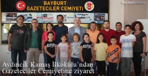Aydıncık Kamaş İlkokulu'ndan Bayburt Gazeteciler Cemiyeti'ne ziyaret
