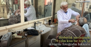 Berberlik mesleğinde 70 yıl: Mustafa Atayeter