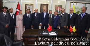 İçişleri Bakanı Süleyman Soylu'dan Bayburt Belediyesi'ne Ziyaret