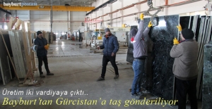 Bayburt Doğal Taş, Gürcistan'a taş gönderiyor