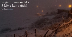Bayburt'un Soğanlı sınırındaki köylerine ilk kar düştü!