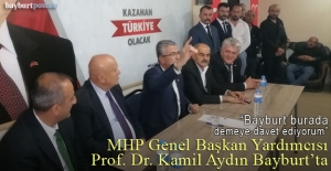 MHP Genel Başkan Yardımcısı Prof. Dr. Kamil Aydın Bayburt'ta
