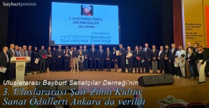 3. Uluslararası Şair Zihni Kültür Sanat Ödülleri Ankara'da verildi