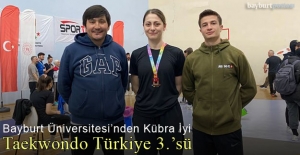 Bayburt Üniversitesi'nden Kübra İyi, Taekwondo'da ÜNİLİG Türkiye 3.'sü