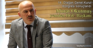Murat Okutmuş yeniden Bayburt Gazeteciler Cemiyeti Başkanı