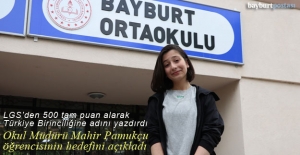 Bayburt Ortaokulu Öğrencisi Ceylin Özhan LGS Türkiye Birincisi