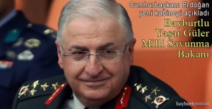 Milli Savunma Bakanı Bayburtlu Yaşar Güler oldu