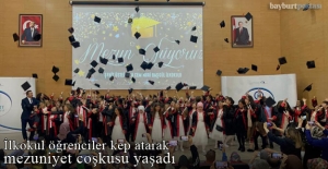 Şehit Üsteğmen Cem Nuri Başgül İlkokulu öğrencilerinin mezuniyet coşkusu