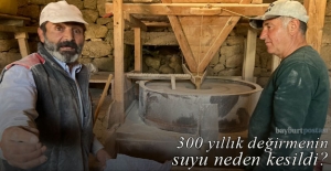 Bayburt'ta 300 yıllık değirmenin suyu neden kesildi?