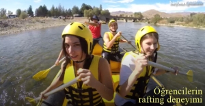 Yabancı uyruklu öğrencilerin Çoruh'taki rafting deneyimi