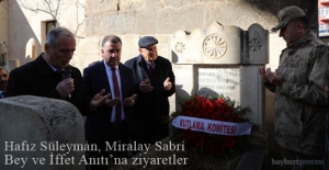 Hafız Süleyman, Miralay Sabri Bey ve İffet Anıtı'na ziyaretler