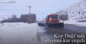 Kop Dağı'nda ulaşıma kar engeli!