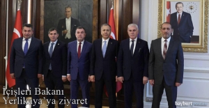 Bayburt il protokolü İçişleri Bakanı Yerlikaya ile görüştü