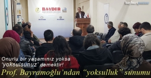 Prof. Dr. Turgut Bayramoğlu'dan ‘yoksulluk’ sunumu