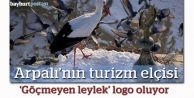 Arpalı'nın yeni logosu 'göçmeyen leylek'