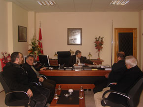 Gazeteciler Cemiyeti üyeleri, Rektör Mollamahmutoğlu'nu ziyaret etti